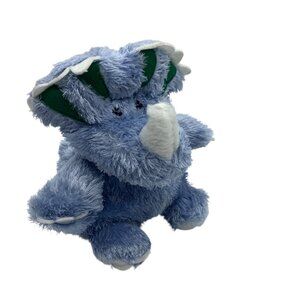 Luvvies‎ Jeff Blue Plush Triceratops Dinosaur Stuffed Animal Toy 5.5”
